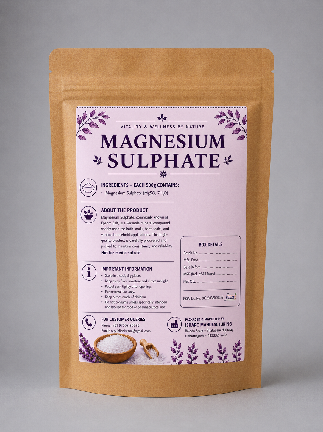 Magnesium sulphate